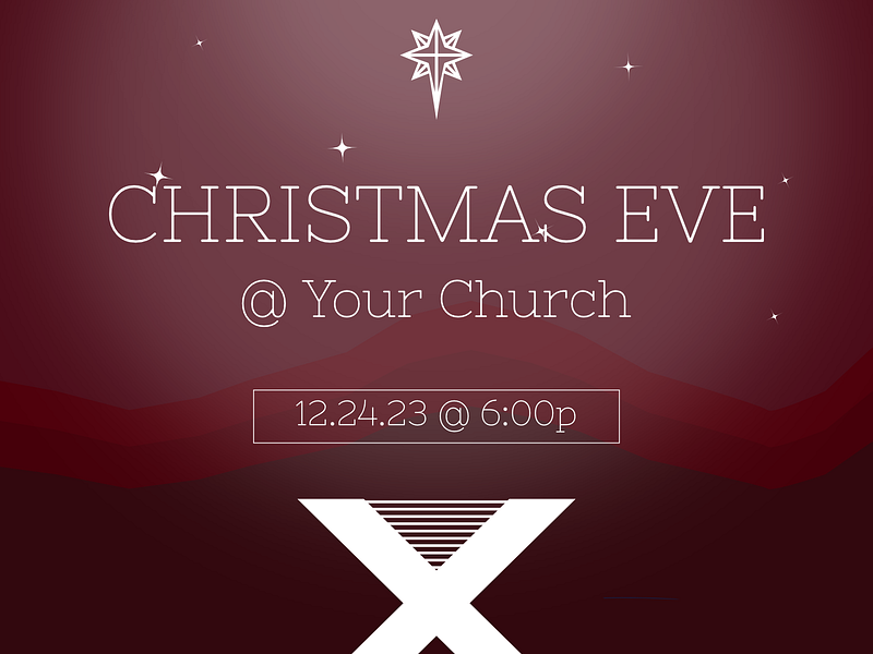 Christmas Eve christmas christmas eve church church event church graphic church slide manger north star star
