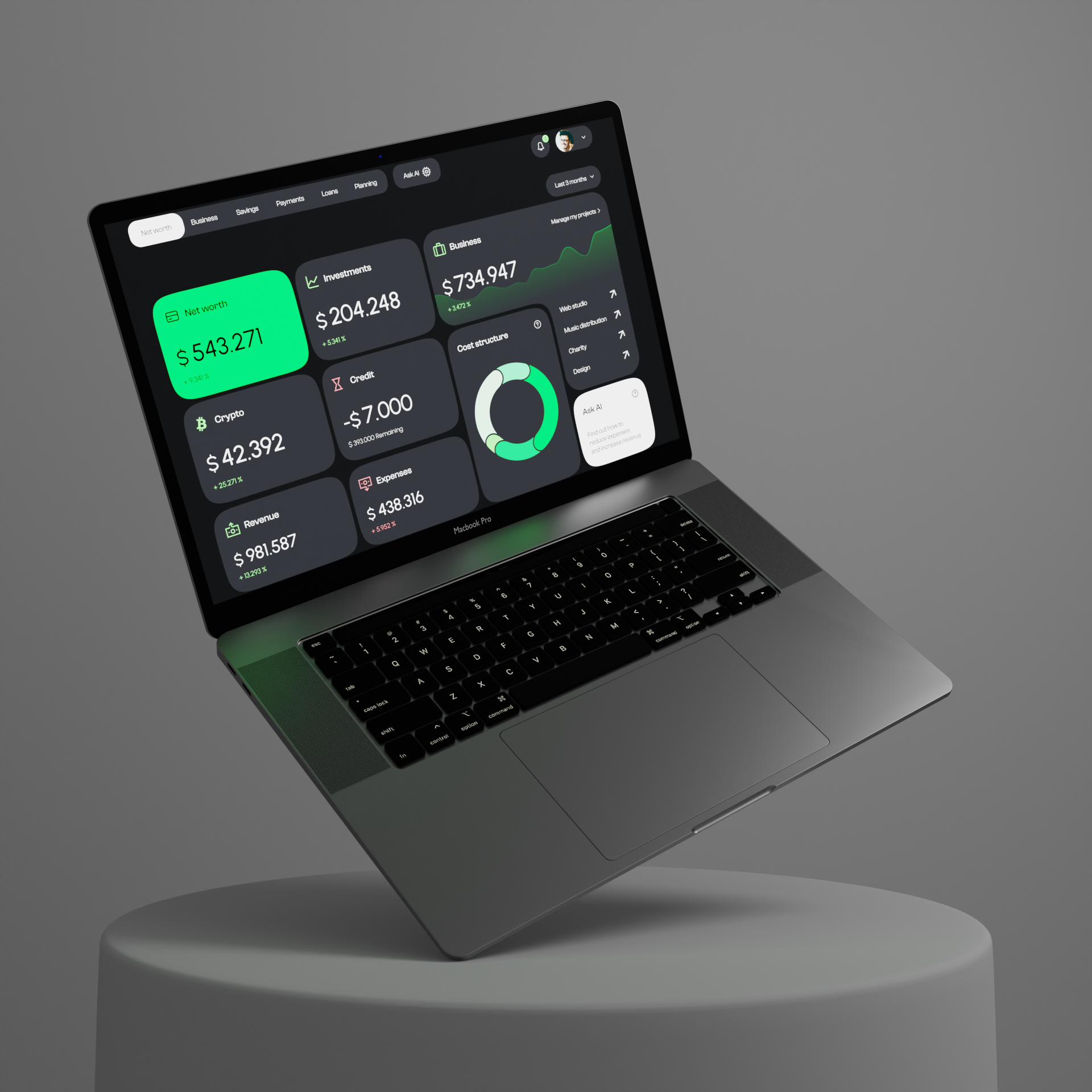 Finance management platform business design finance finances fintech investing management money pay payment platform product design project service startup ui uidesign ux web web design