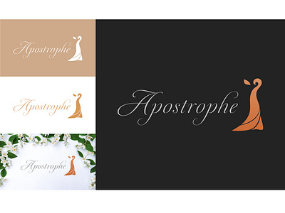 Apostrophe logo variations! adobe illustrator brand identity brand logo branding bridal brand logo business logo company logo corporate logo design design graphic design illustration logo logo design logo for business luxury logo modern logo premium logo professional logo ui unique logo