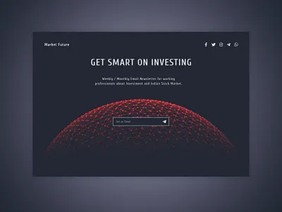 Market Future Landing Page Design landing psd ui ux webdesign website