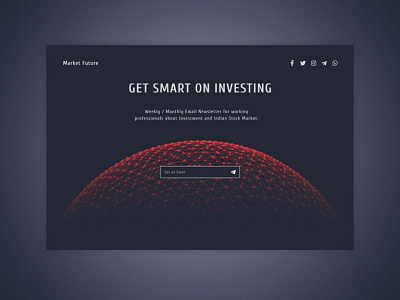 Market Future Landing Page Design landing psd ui ux webdesign website