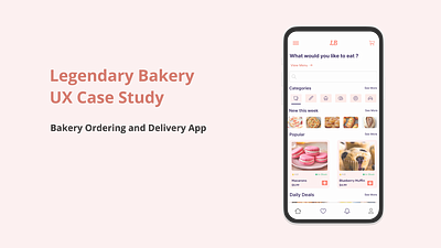 Bakery Mobile Application bakery design minimal mobile onlineordering ui uidesign ux