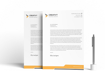 Letterhead Template page