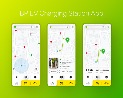 EV Charge⚡- Find Nearest Charging Station app beginner branding charging stations des design design in figma easy work ev inspiration logo ui