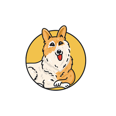 Cute Dog Mascot Logo alsatian animal branding cute design dog dog breed fun german shepherd graphic design illustration kawaii logo mascot police dog procreate puppy