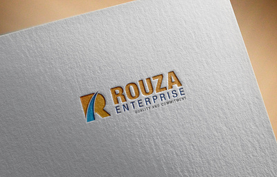 Rouza Enterprise Logo Design branding creative creative design design facebook post design illustration logo logo design minimal typography