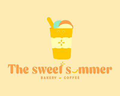The Sweet Summer - Logo and visual identity bakery branding coffee design graphic design illustration logo