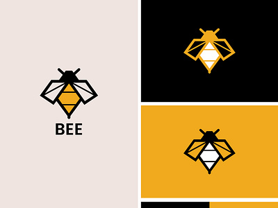 Bee - Logo design adobe illustrator app icon bee logo brand identity branding corporate logo creativelogo design graphic design illustration logo minimal logo minimalistic modern logo professional logo symbol vector