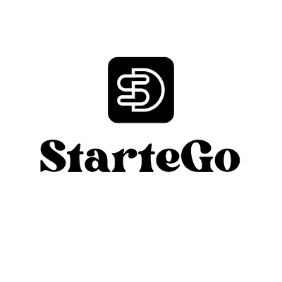 Logo for Startego Digital about section agency app branding design graphic design icon illustration logo logo for business minimal portfolio social media typography ui vector website
