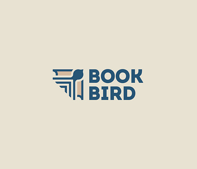 BookBird, logo for book publishing company brand branding design graphic design icon logo