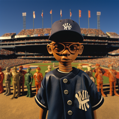 Take Me Out To The Ball Game animation branding claymation design graphic design hbuc majorleaguebaseball mlb motion graphics newyork spikelee yankees