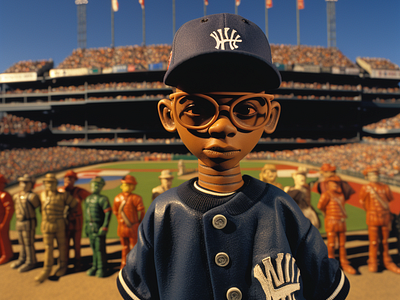 Take Me Out To The Ball Game animation branding claymation design graphic design hbuc majorleaguebaseball mlb motion graphics newyork spikelee yankees