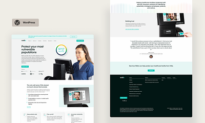 Improved Design & Back-end Functionality Using WordPress health care health care saas healthcare saas saas marketing website