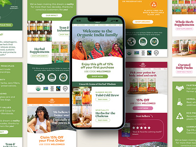 Herbal Supplements Email Design graphic design health newsletter