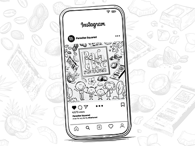 Chocolate Bar Illustration Design graphic design illustration snack social media design