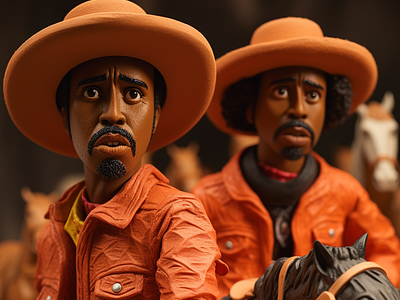 Malice County Cowboys 3d animation branding claymation cowboys graphic design hbcu motion graphics texas