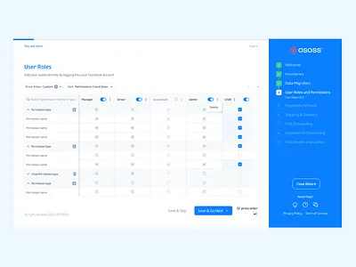 Wizard UI saas ui uiux ux wizard