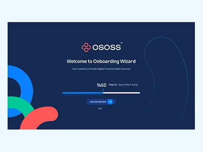 Welcome screen ui ux