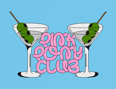 Pink Pony Club graphic design