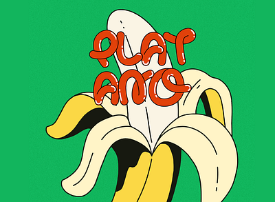 Banana Print graphic design