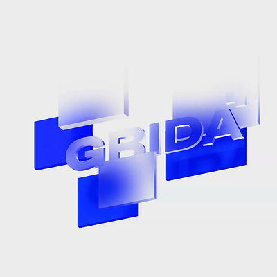 Grida® animation branding design graphic design logo minimal typography web