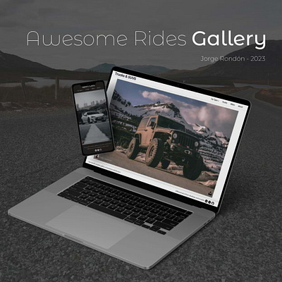 Awsome Rides Gallery car car dealer carrousel code directly dev frontend gallery iterative design landing muscle pics react ride slider tailwind ui vehicles vercel web webapp