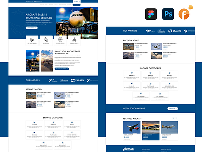 Aerokone figma uxui website design