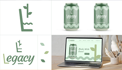 Legacy - Logo and Visual identity brand identity branding design graphic design illustration logo packaging soft drink vegan visual identity