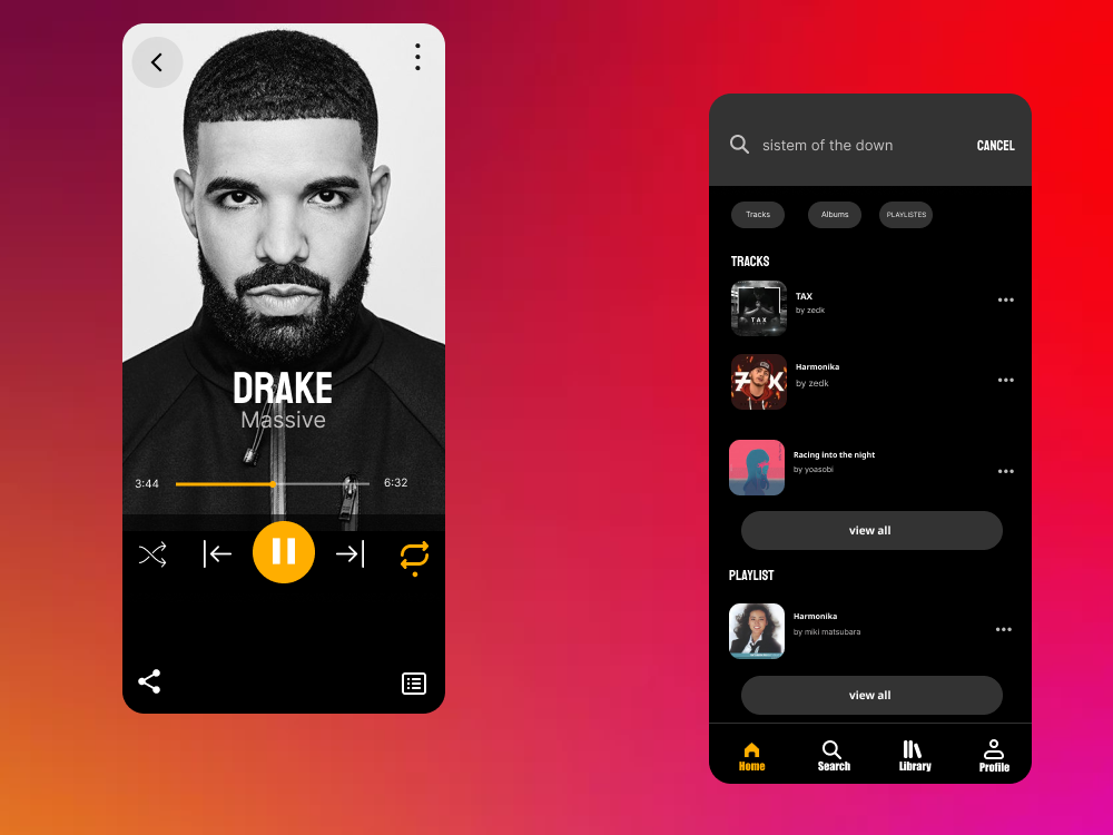 Spotify App Design By Sed Farouk On Dribbble