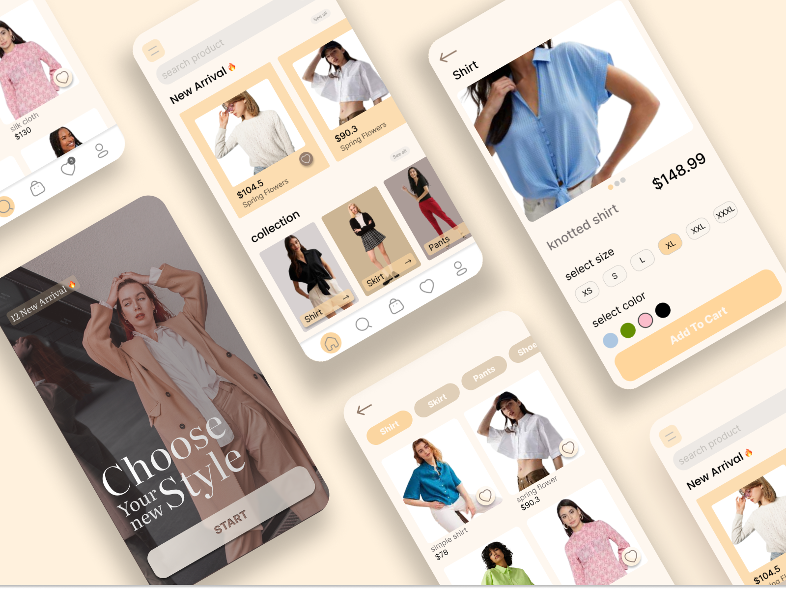 Clothes Mobile App Design by Bahareh Nasiri on Dribbble