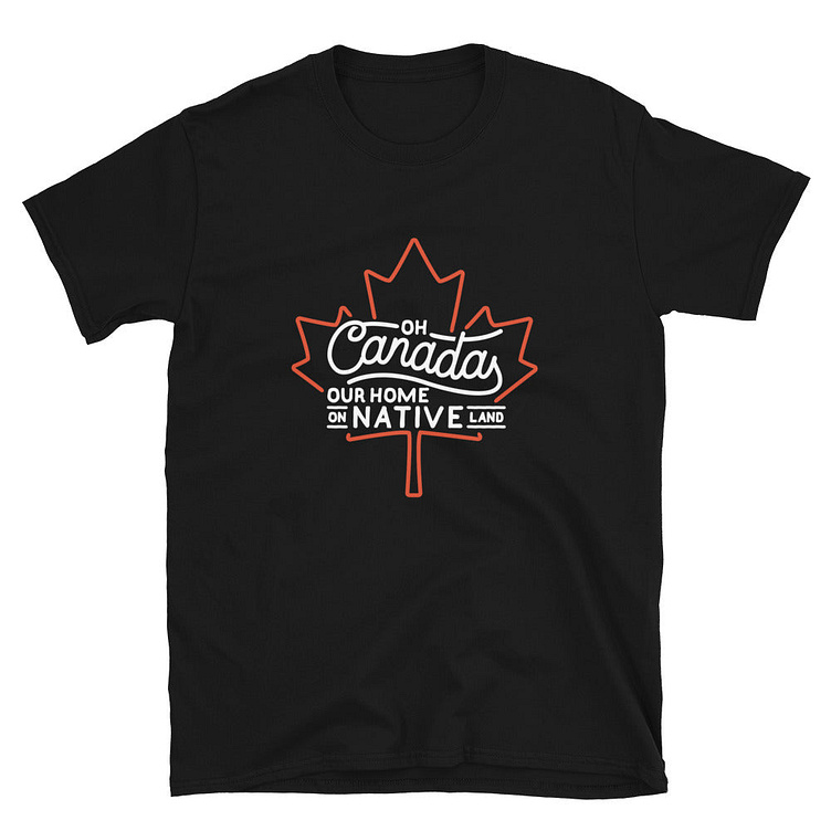 home-on-native-land-leaf-t-shirt-by-resist-clothing-company-on-dribbble