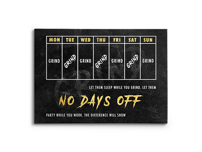 No Days Off branding canvas design graphic design illustration logo mock up mockup photoshop ui