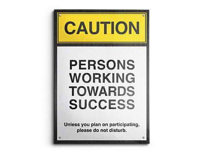 Caution - Success branding canvas design graphic design illustration logo mock up mockup photoshop ui