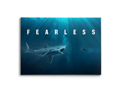 Fearless Scuba Diver branding canvas design graphic design illustration logo mock up mockup photoshop ui
