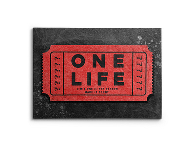 One Life Ticket branding canvas design graphic design illustration logo mock up mockup photoshop ui