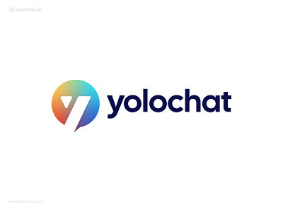 YoloChat: Y letter Chat Hub Logo ai brand design brand identity branding chat logo design logo minimal modern logo tech y y icon y letter y logo y mark