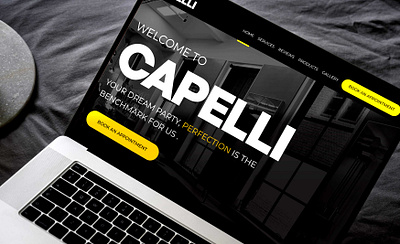 Capelli Hair Salon design responsive responsive website salon salon design salon website design ux ui design web app design website design