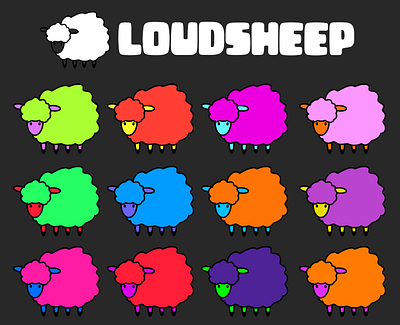 LOUDSHEEP design graphic design illustration logo