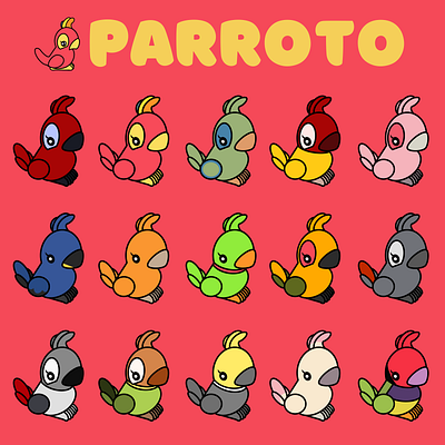 PARROTO design graphic design illustration logo
