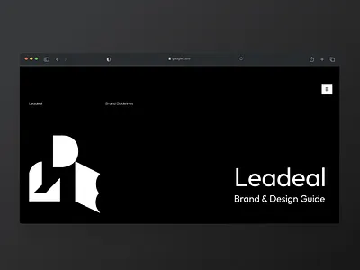 Leadeal Company Identity Design branding design graphic graphic design logo typography web