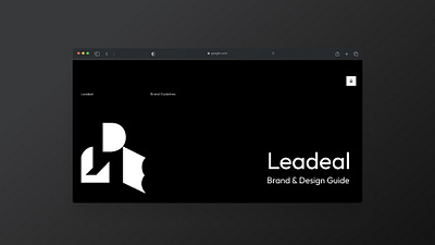 Leadeal Company Identity Design branding design graphic graphic design logo typography web