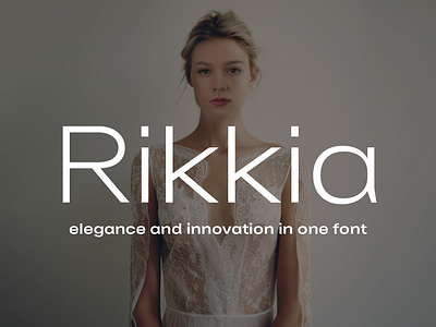Rikkia Font branding elegance font font design fonts gotham graphic design helvetica innovation matt chansky rikkia typography wide font