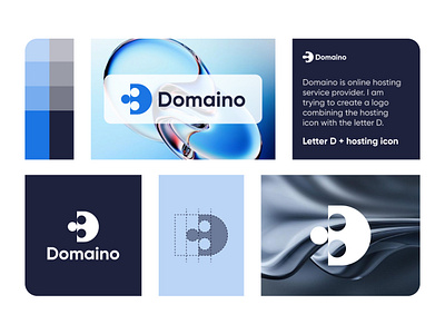 Domaino Logo Design artificial intelligence branddesign branding d letter logo d logo domain geometric hosting identity identity design isometric logo logoinspirations modern polygon startup logo symbol tech technology visual identity