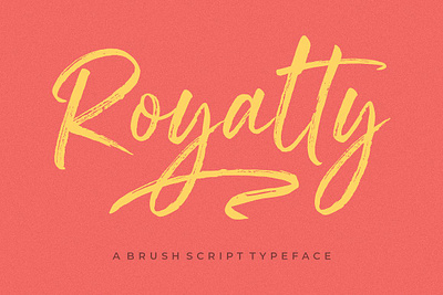 Royalty Handbrush Font app branding design graphic design illustration logo typography ui ux vector
