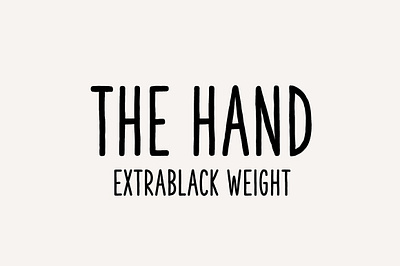 The Hand Font (Extrablack weight) app branding design graphic design illustration logo typography ui ux vector