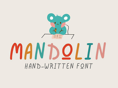 Mandolin Playful Handwritten Font app branding design graphic design illustration logo typography ui ux vector