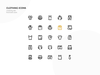 Clothing Icons graphic design icon line vector