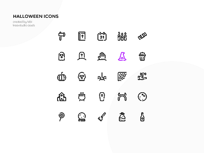 Halloween Icons graphic design icon line