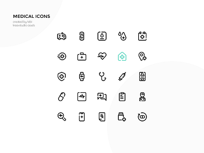 Medical Icons graphic design icon line