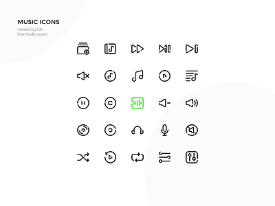 Music Icons graphic design icon line